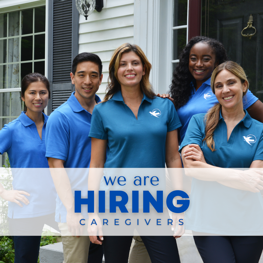 Visiting Angels of Lower Fairfield County Facebook ad: Now Hiring Experienced Caregivers