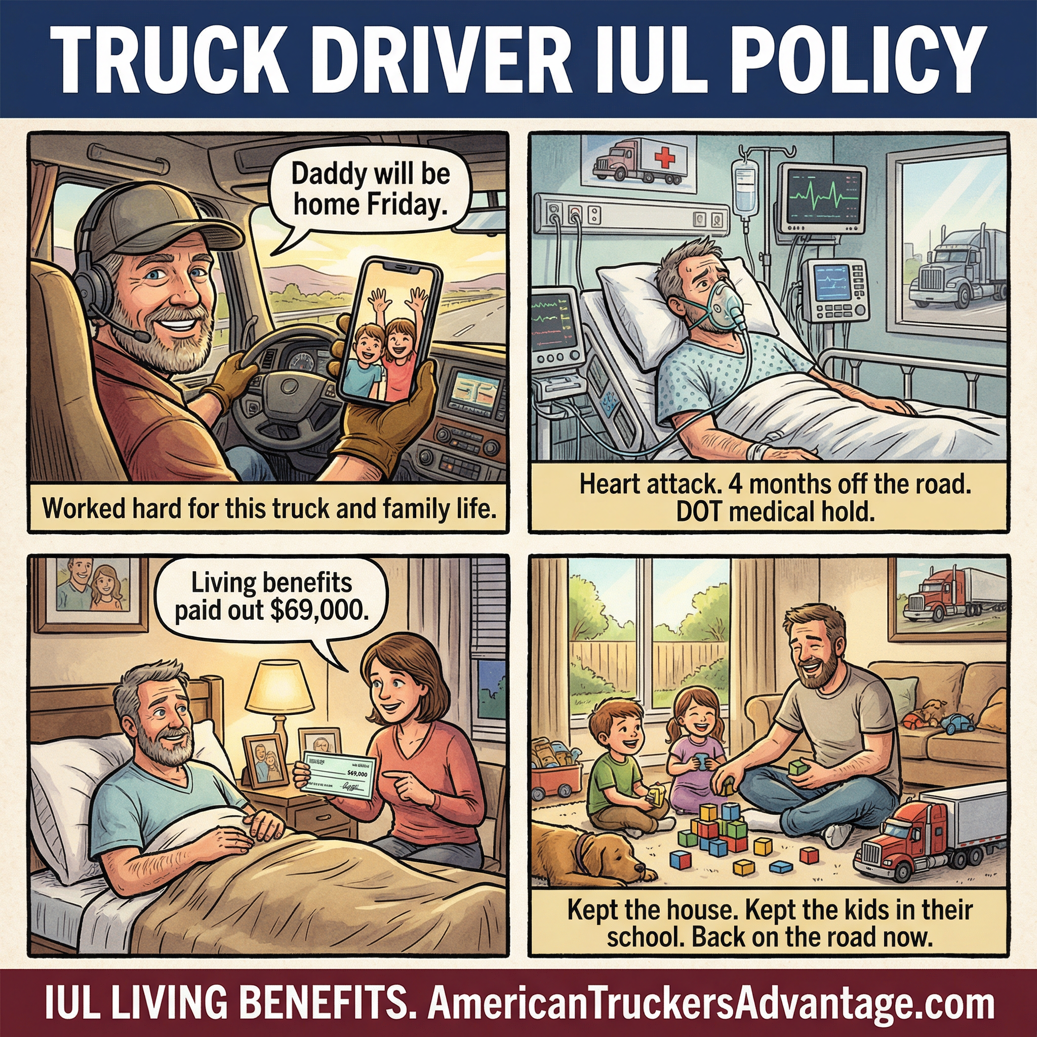 The American Trucker Advantage Facebook ad