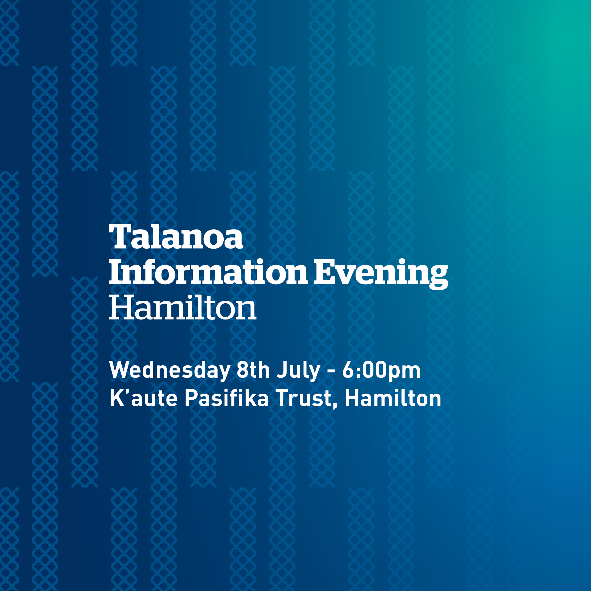 Corrections NZ Facebook ad: Hamilton - Talanoa Mai for Frontline Careers Information…