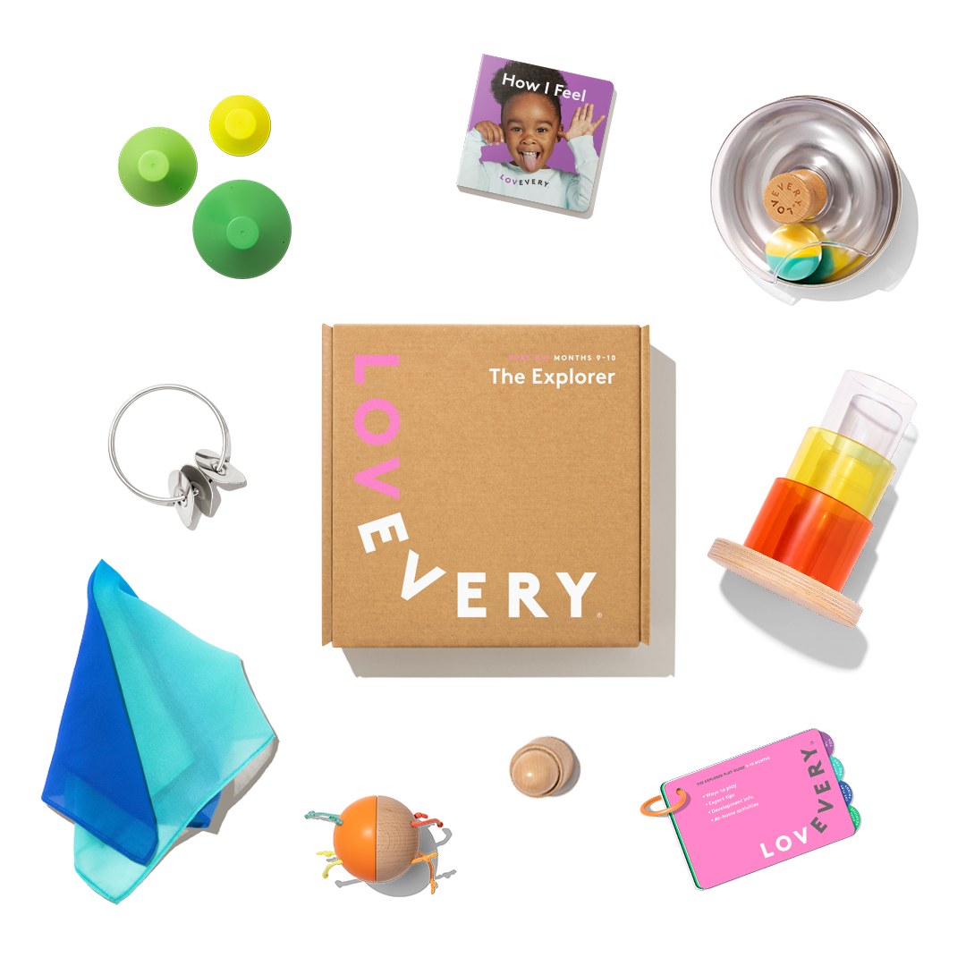 Lovevery Facebook ad: Whether your baby loves tummy time or needs…