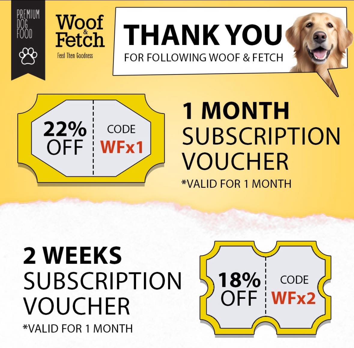 Woof & Fetch Facebook ad