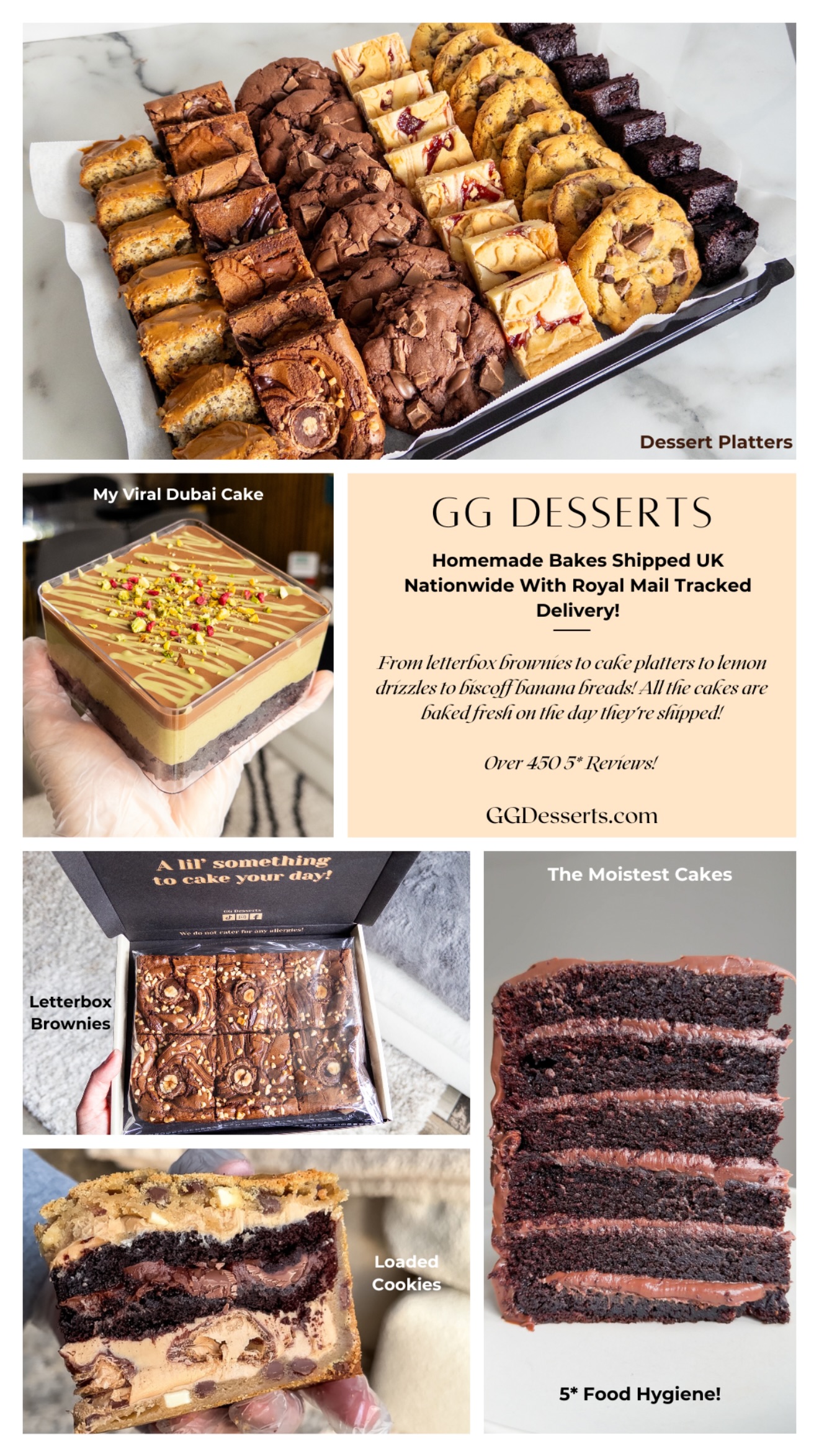 GG Desserts Facebook ad: All Products