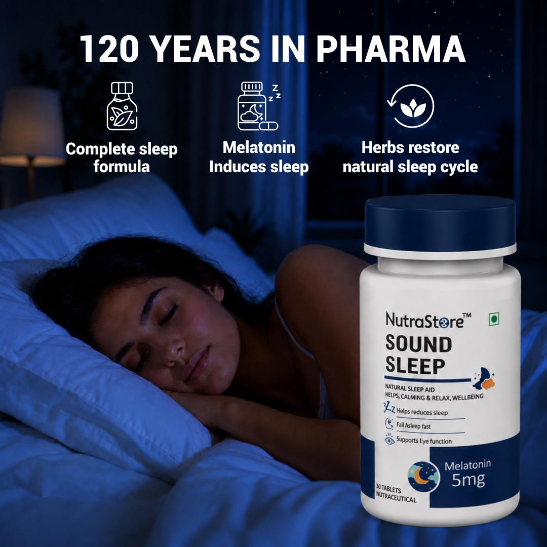 NutraStore Facebook ad: Make restful nights a habit.
