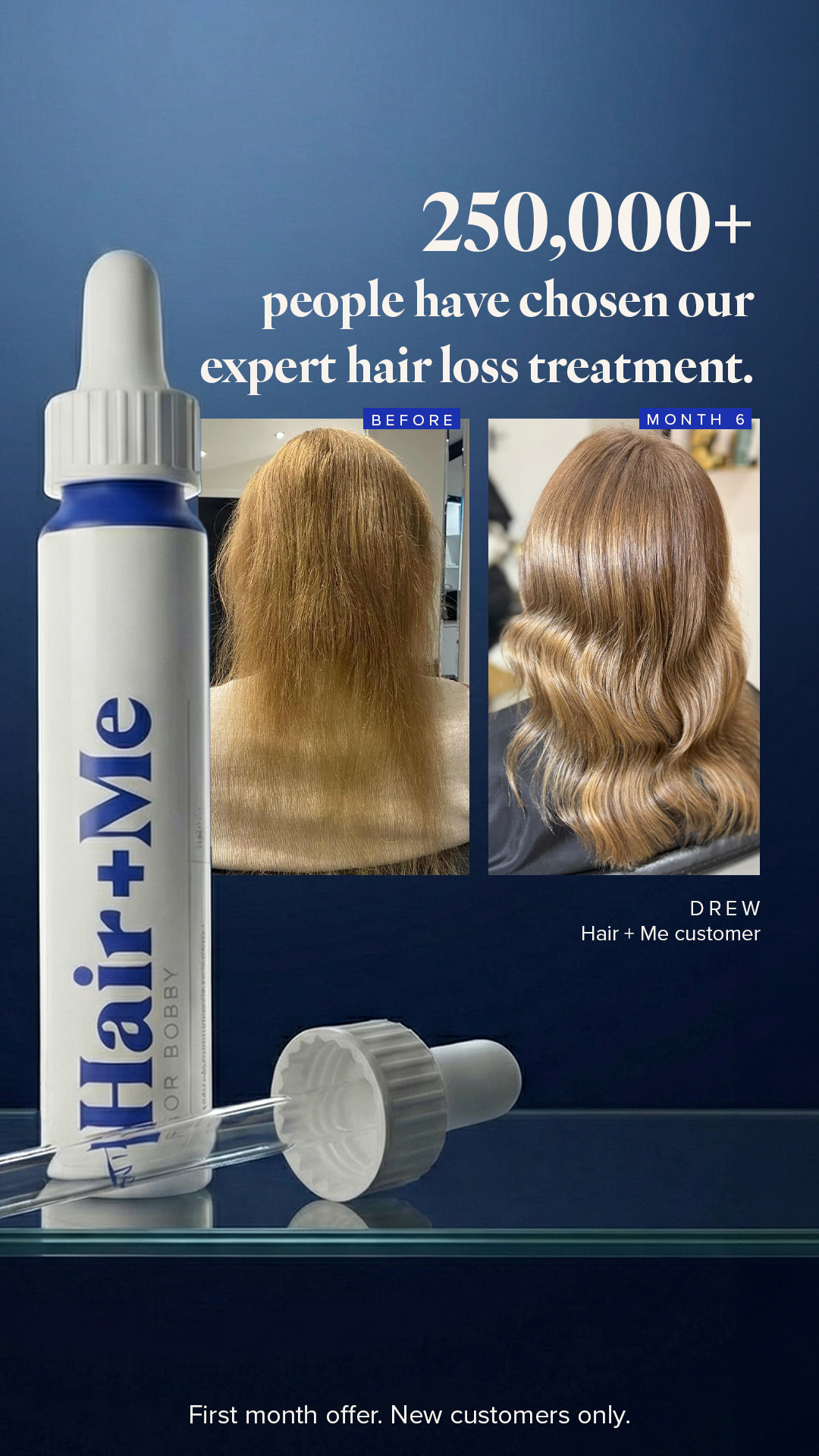 Hair + Me Facebook ad