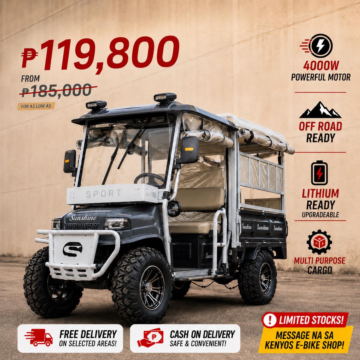Kenyo's Ebike Shop - Wholesale and Retail Facebook ad: Kenyo Tundra 𝐧𝐞𝐰𝐞𝐬𝐭 𝐯𝐞𝐫𝐬𝐢𝐨𝐧!