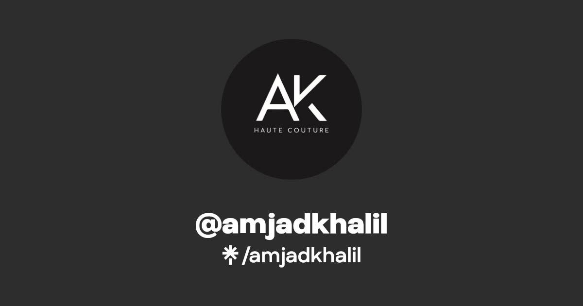 Amjad Khalil Facebook ad: amjadkhalil | Instagram, Facebook, TikTok | Linktree