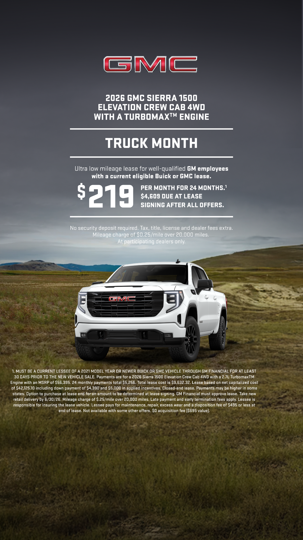 GMC Facebook ad