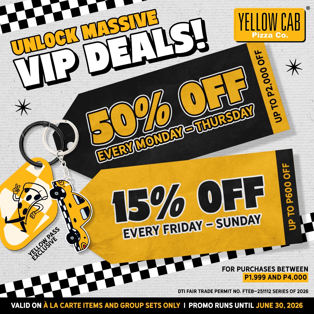 Yellow Cab Pizza Co. Facebook ad: Yellow Pass