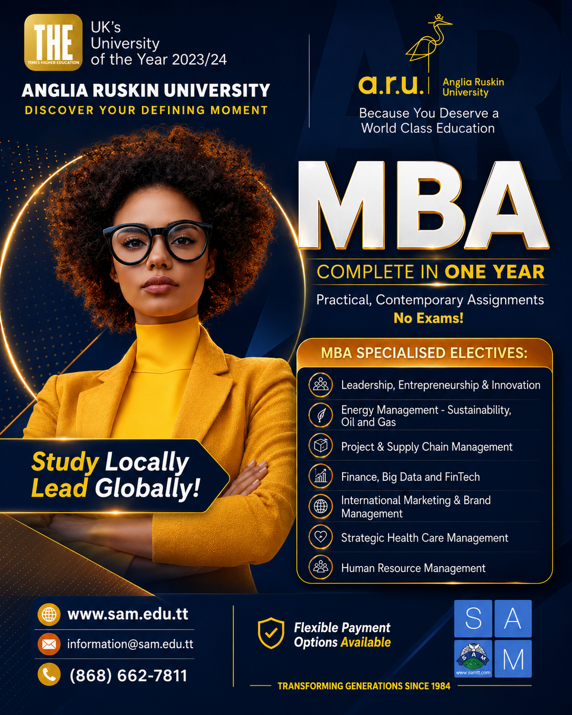 SAM Caribbean Ltd Facebook ad: REGISTER NOW SEPT 2026