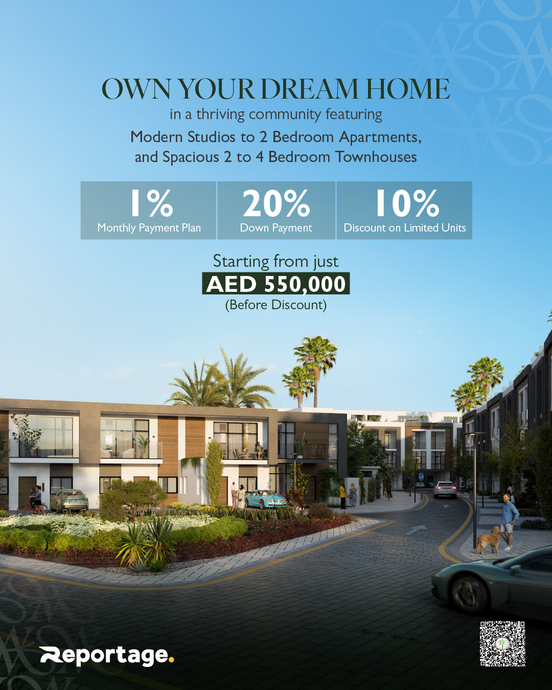 Reportage Properties Facebook ad from Jul 31, 2026