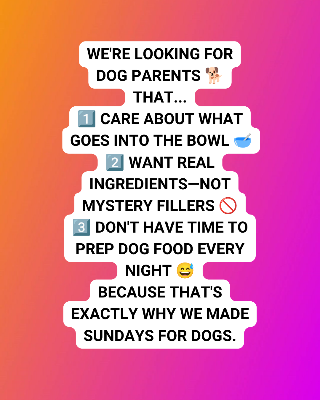 Sundays Facebook ad
