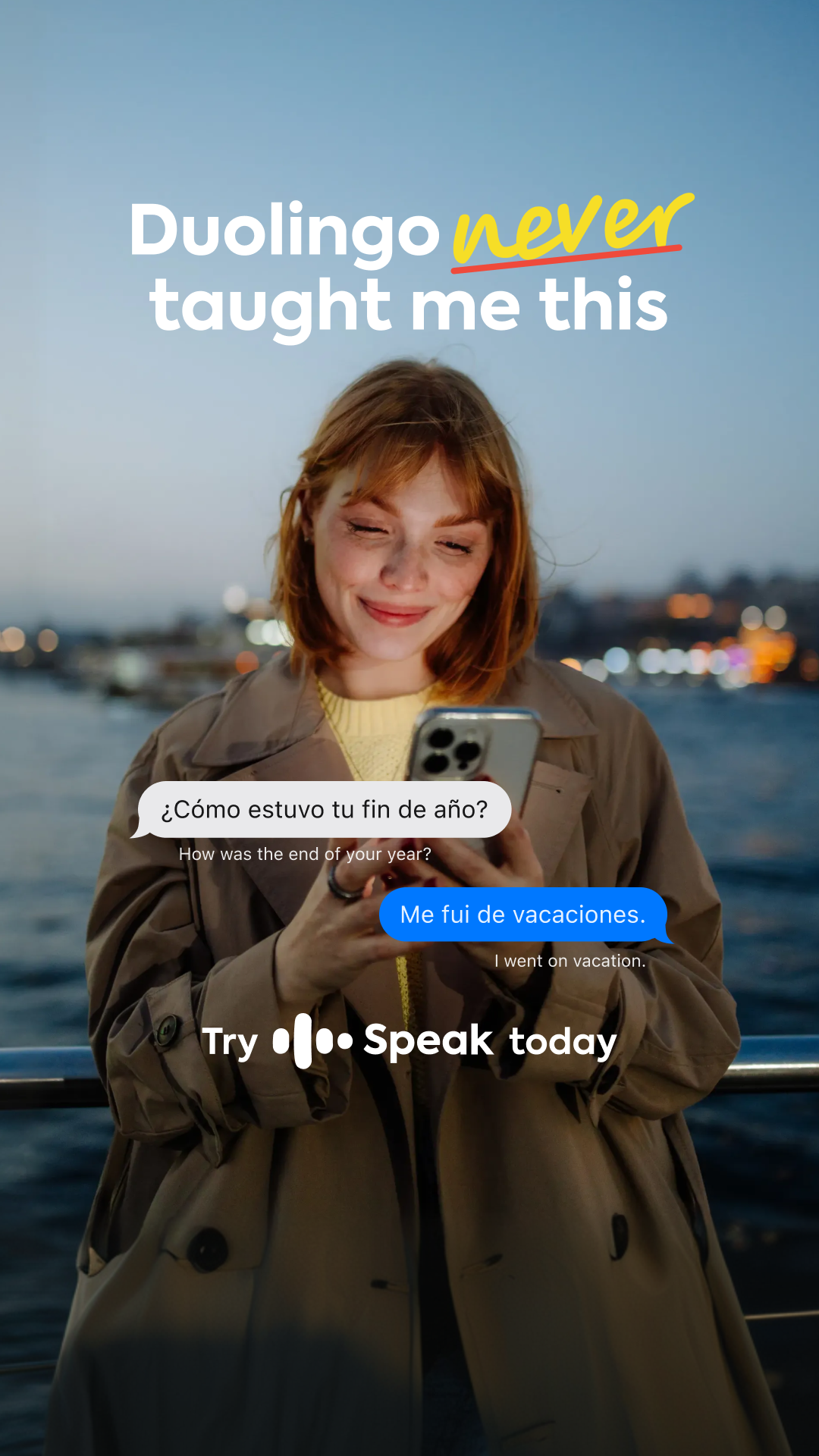 Speak Facebook ad