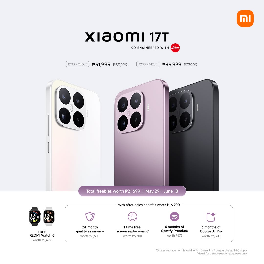 Xiaomi Philippines Facebook ad: Xiaomi 17T