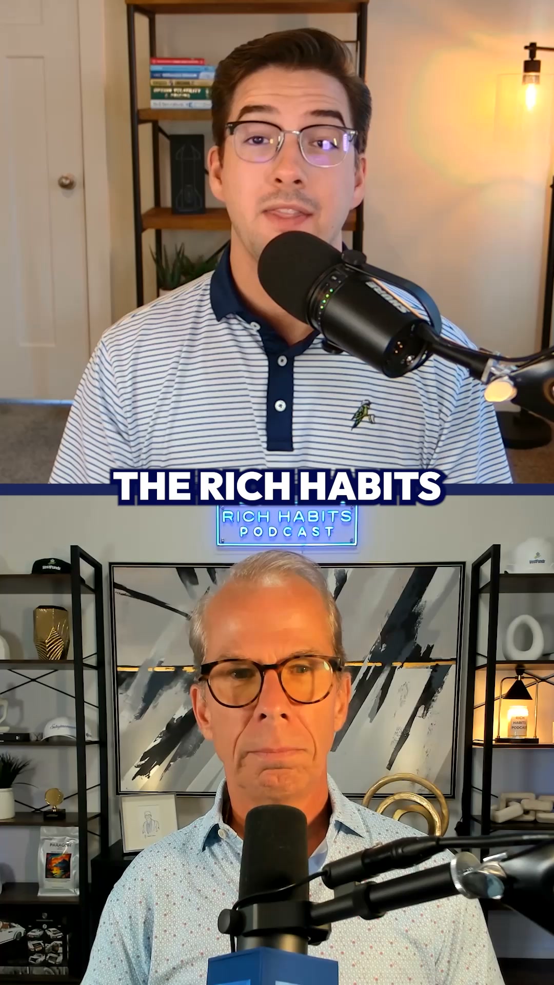 Rich Habits Podcast Facebook ad: Get Smarter About Investing