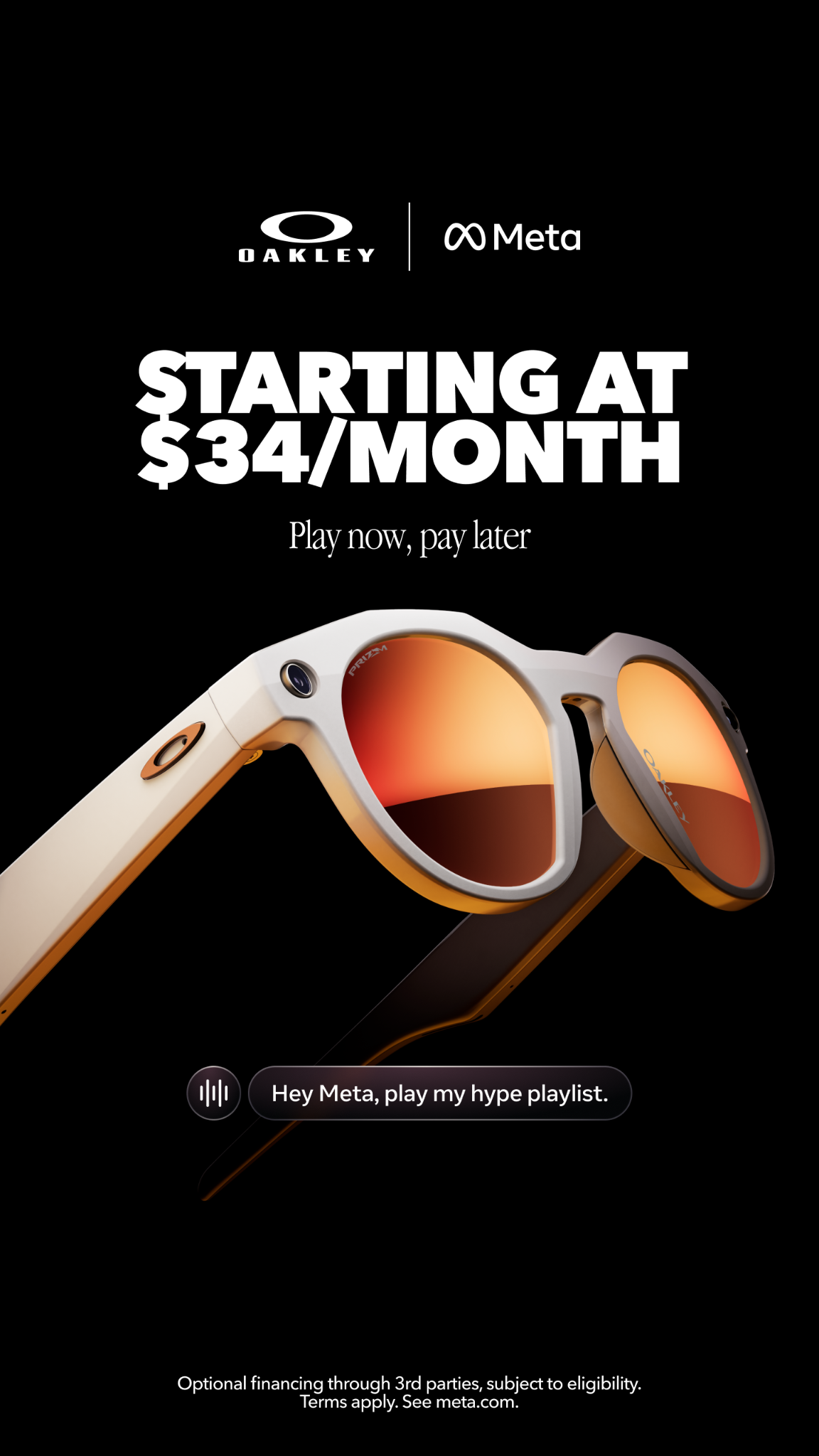 Oakley Meta Facebook ad