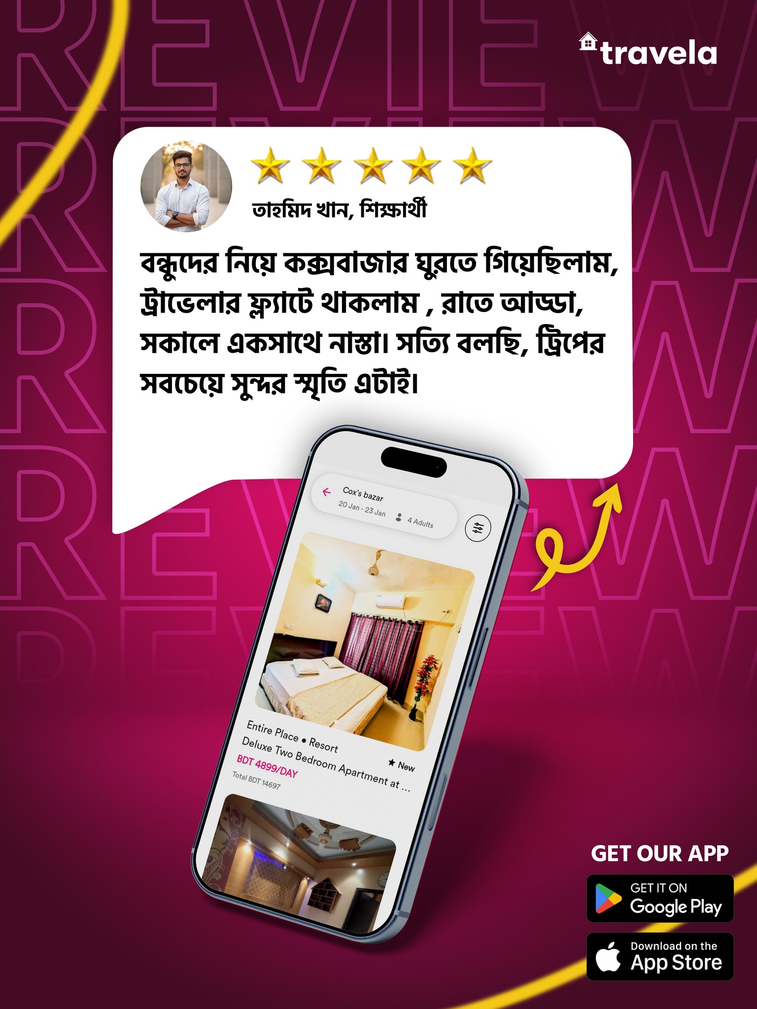 Travela Facebook ad