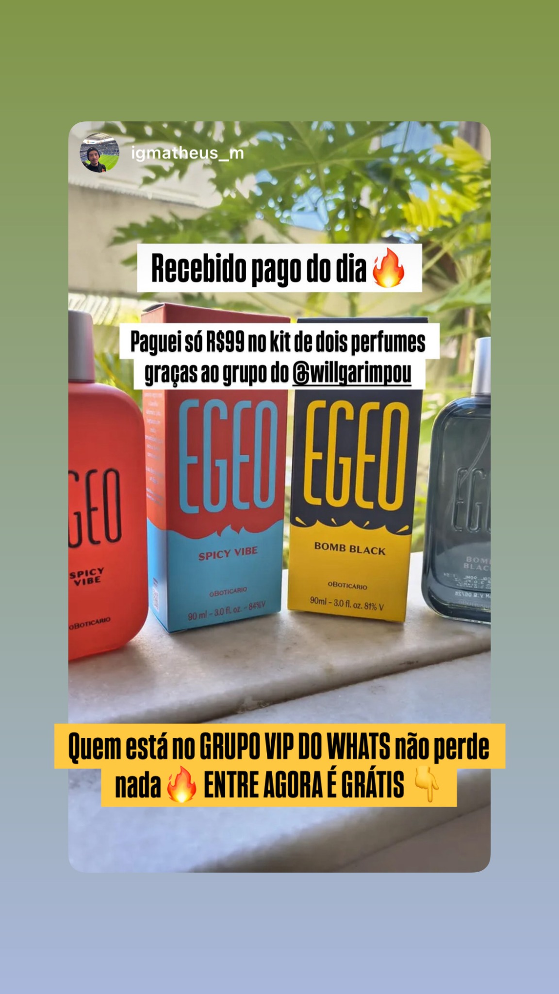 Time de Ofertas Facebook ad