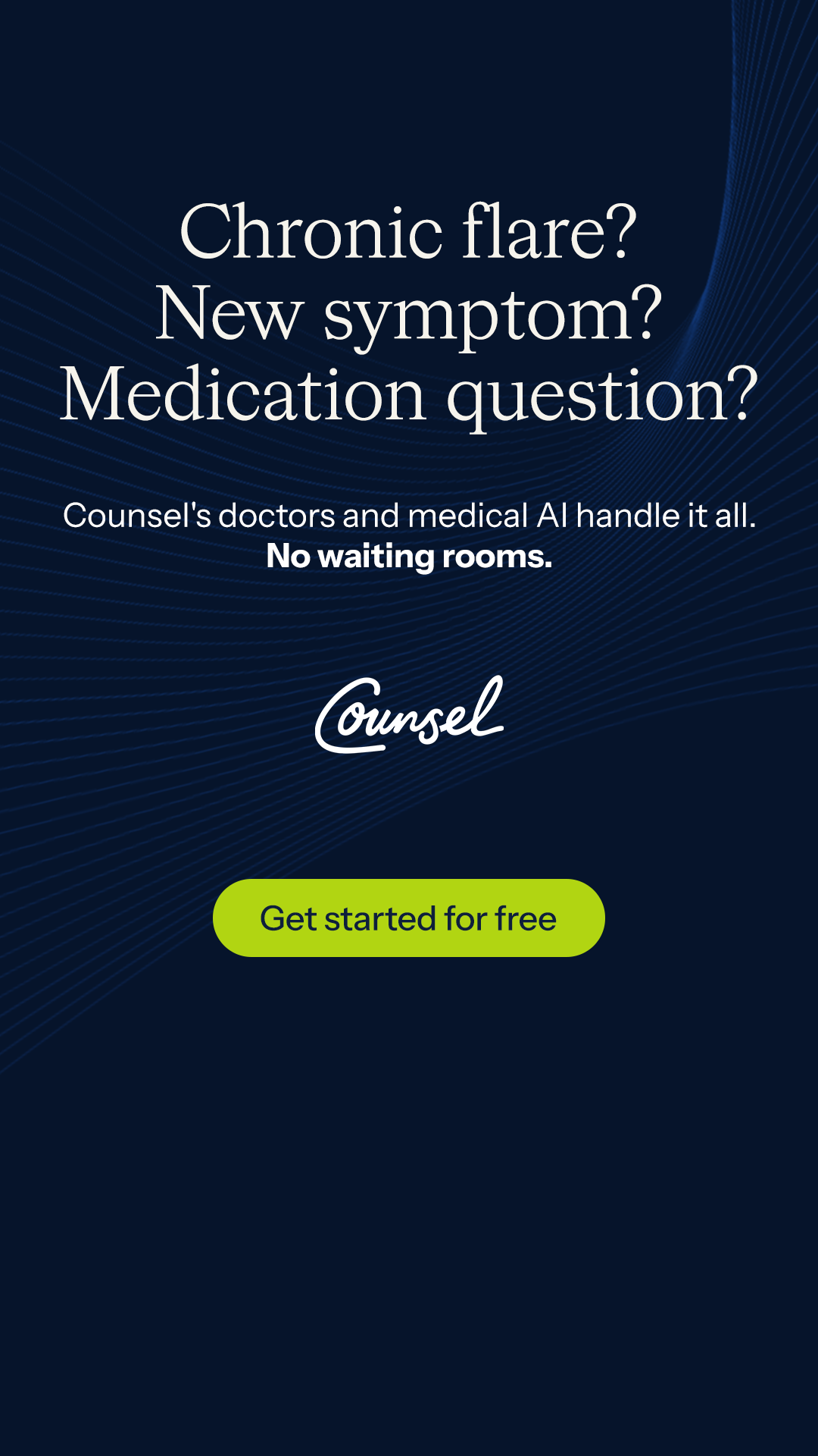 Counsel Health Facebook ad