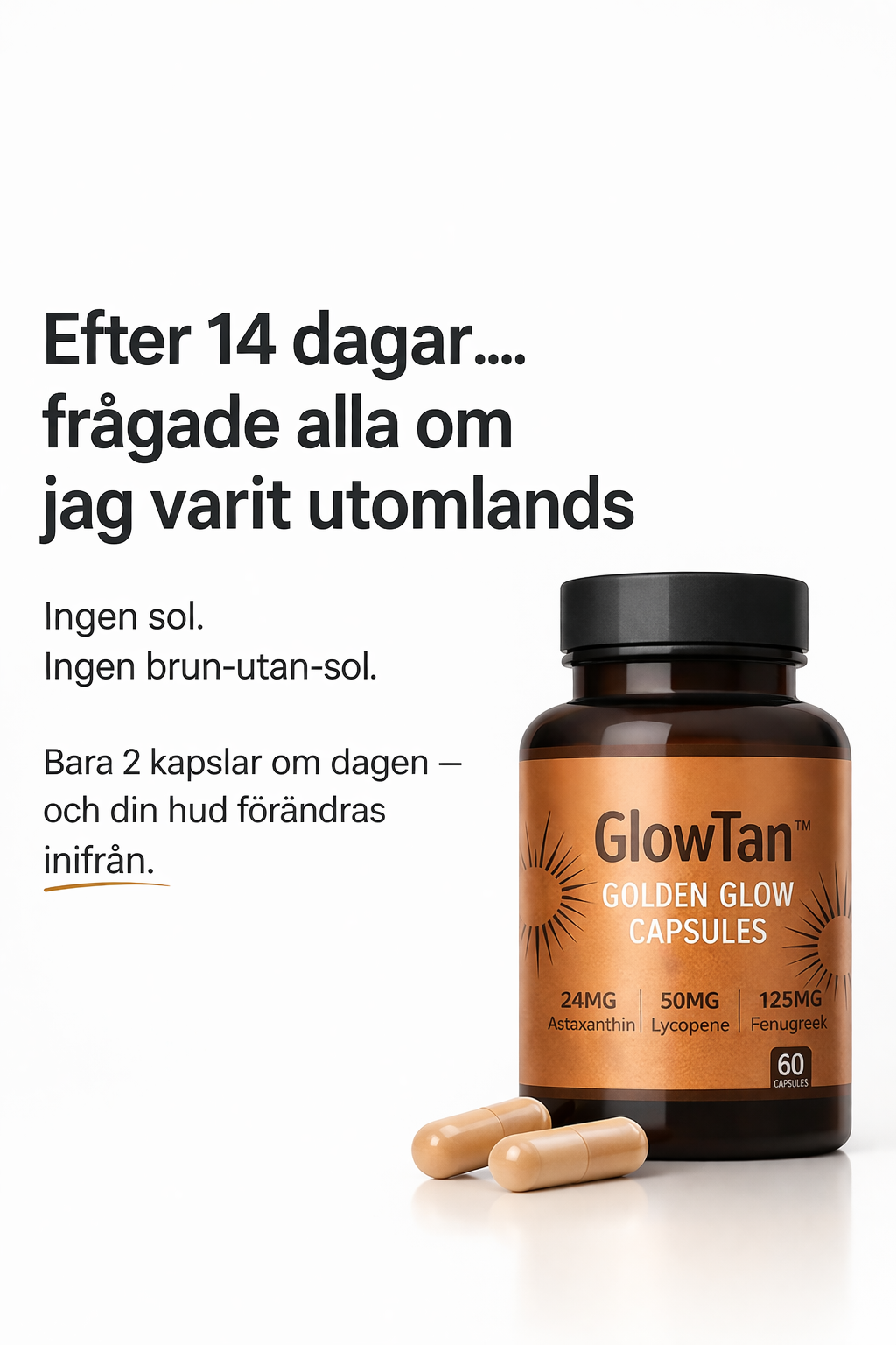 Emma Facebook ad: En naturlig glow på bara 2 veckor