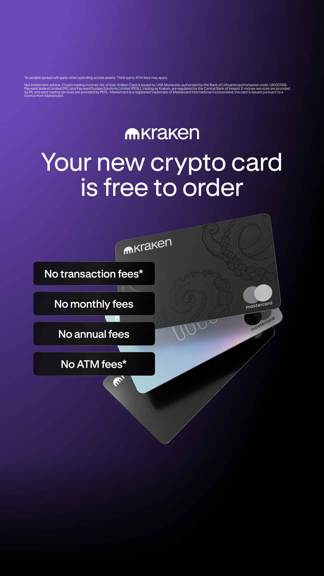 Kraken Digital Asset Exchange Facebook ad