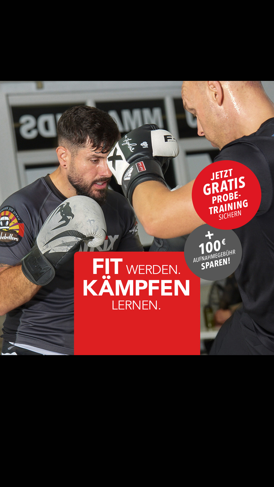 Matrix Jiu Jitsu Facebook ad: Gratis Probetraining!
