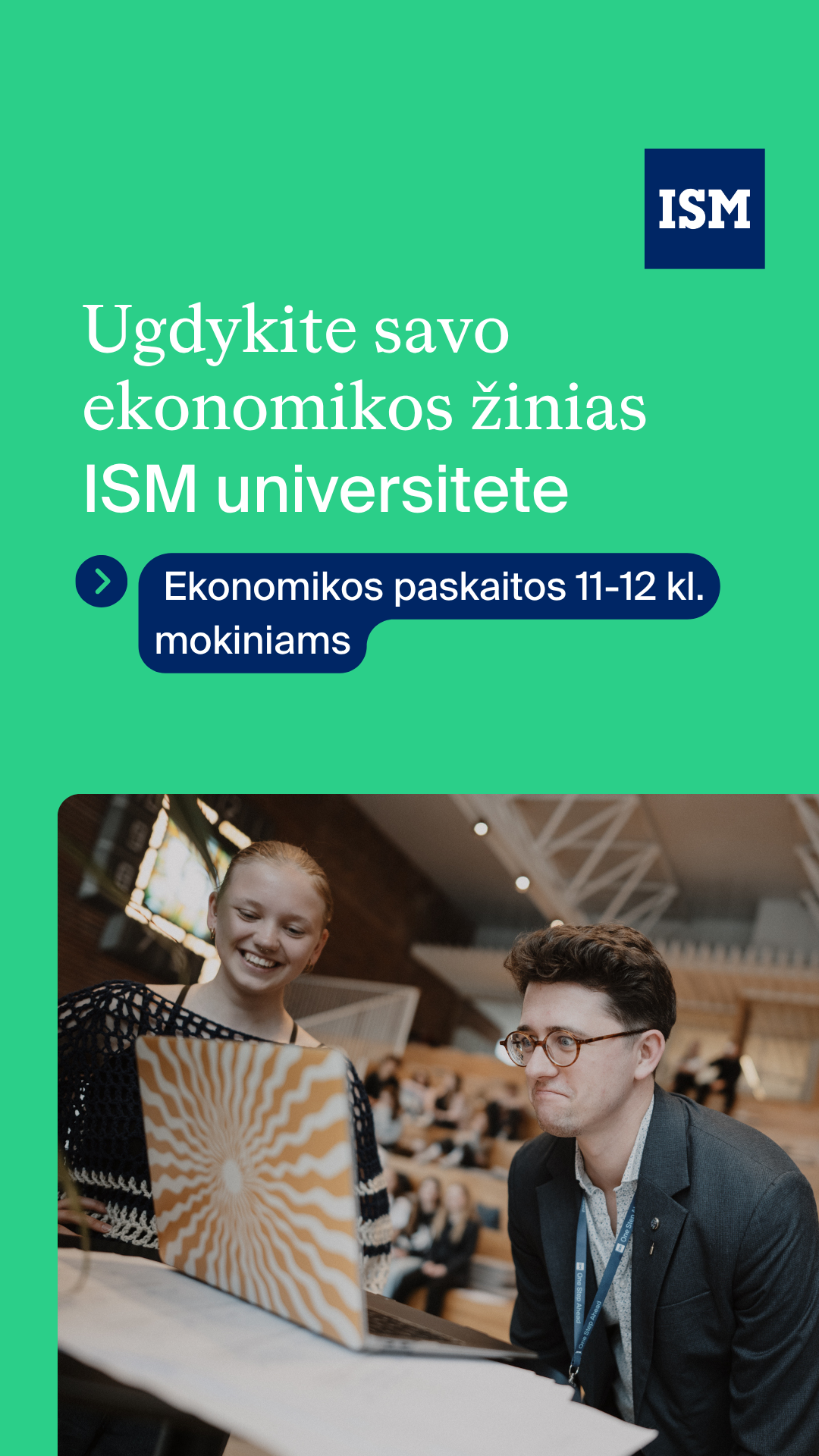 ISM University of Management and Economics Facebook ad