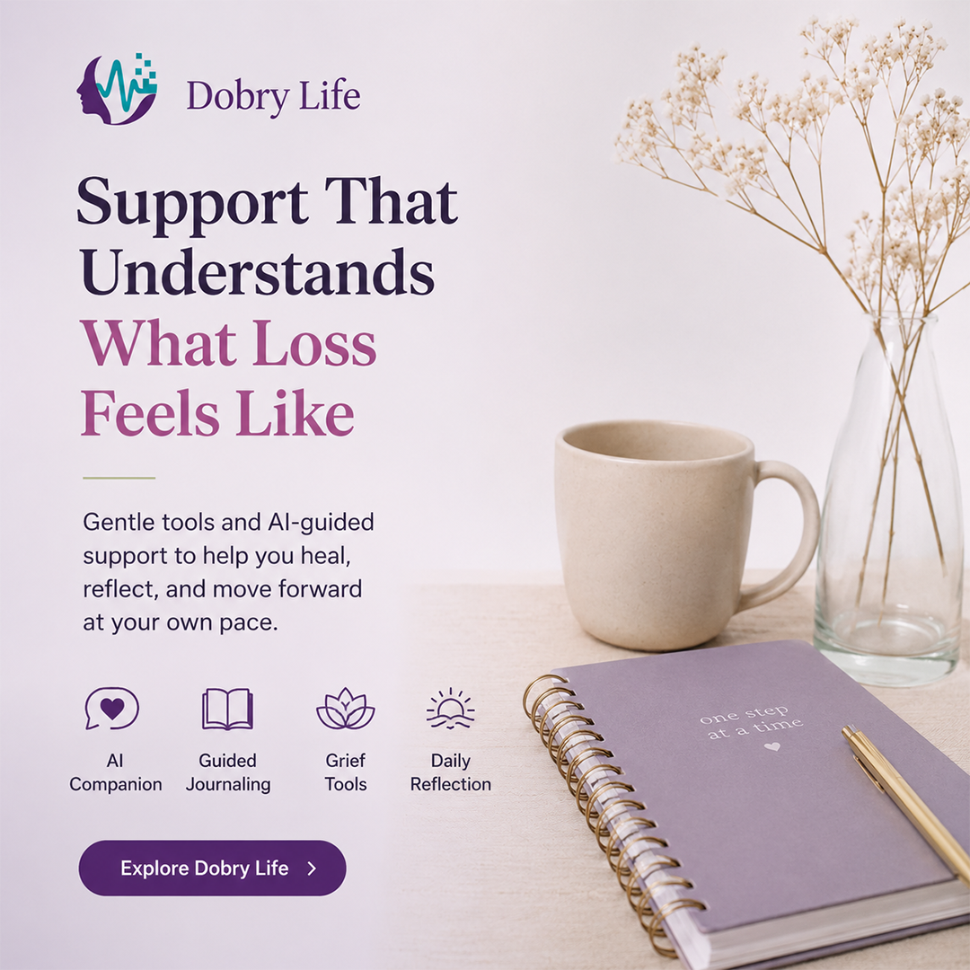 DobryLife powered by Helper33 AI Facebook ad: Tools for Every Stage of Healing