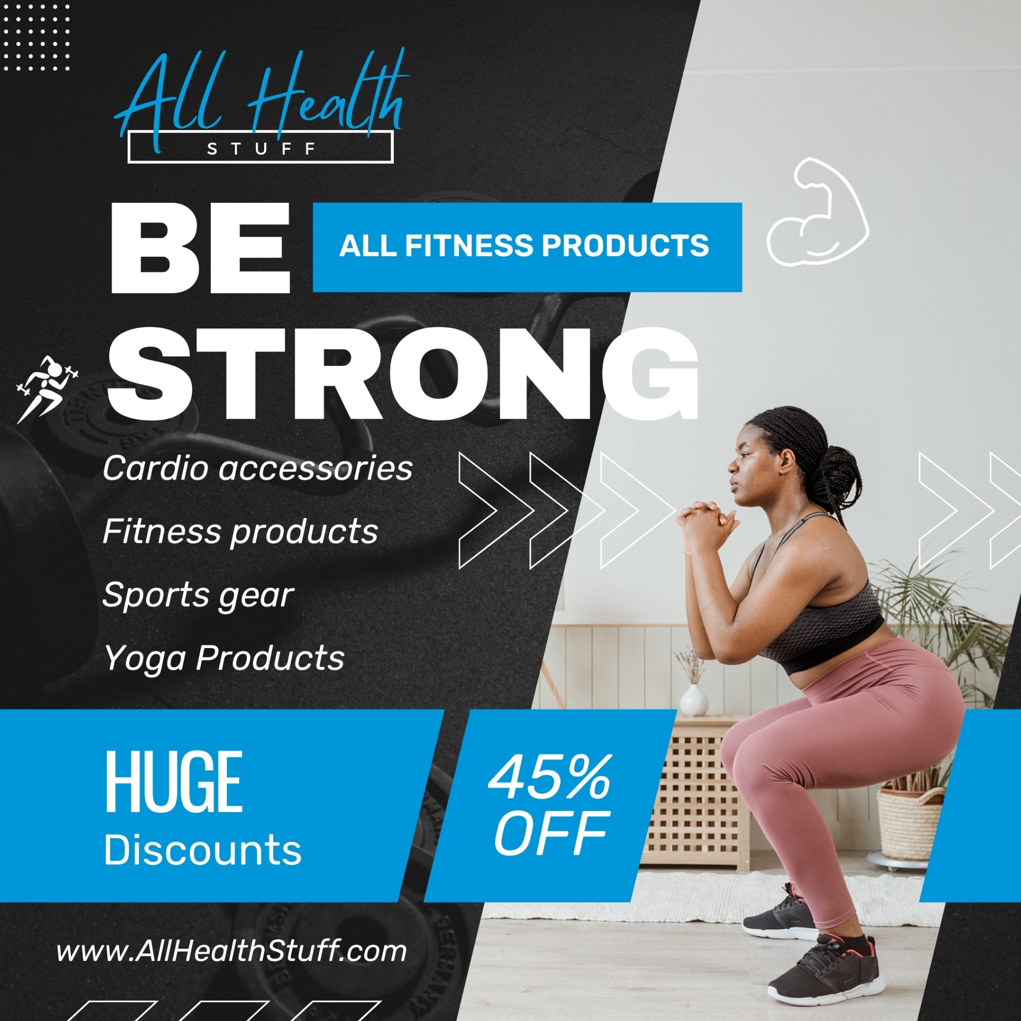 Allhealthstuff.com Facebook ad: Grab Huge Discounts!