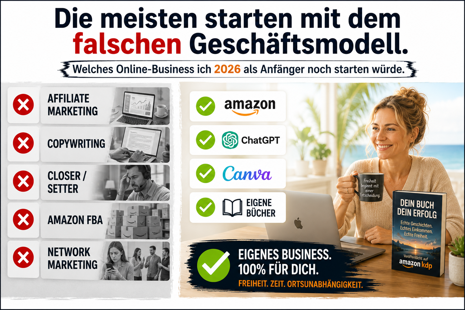Cedric Mattig KDP Facebook ad: Freiheit für dich und mehr Zeit für deine Familie, geht das?
