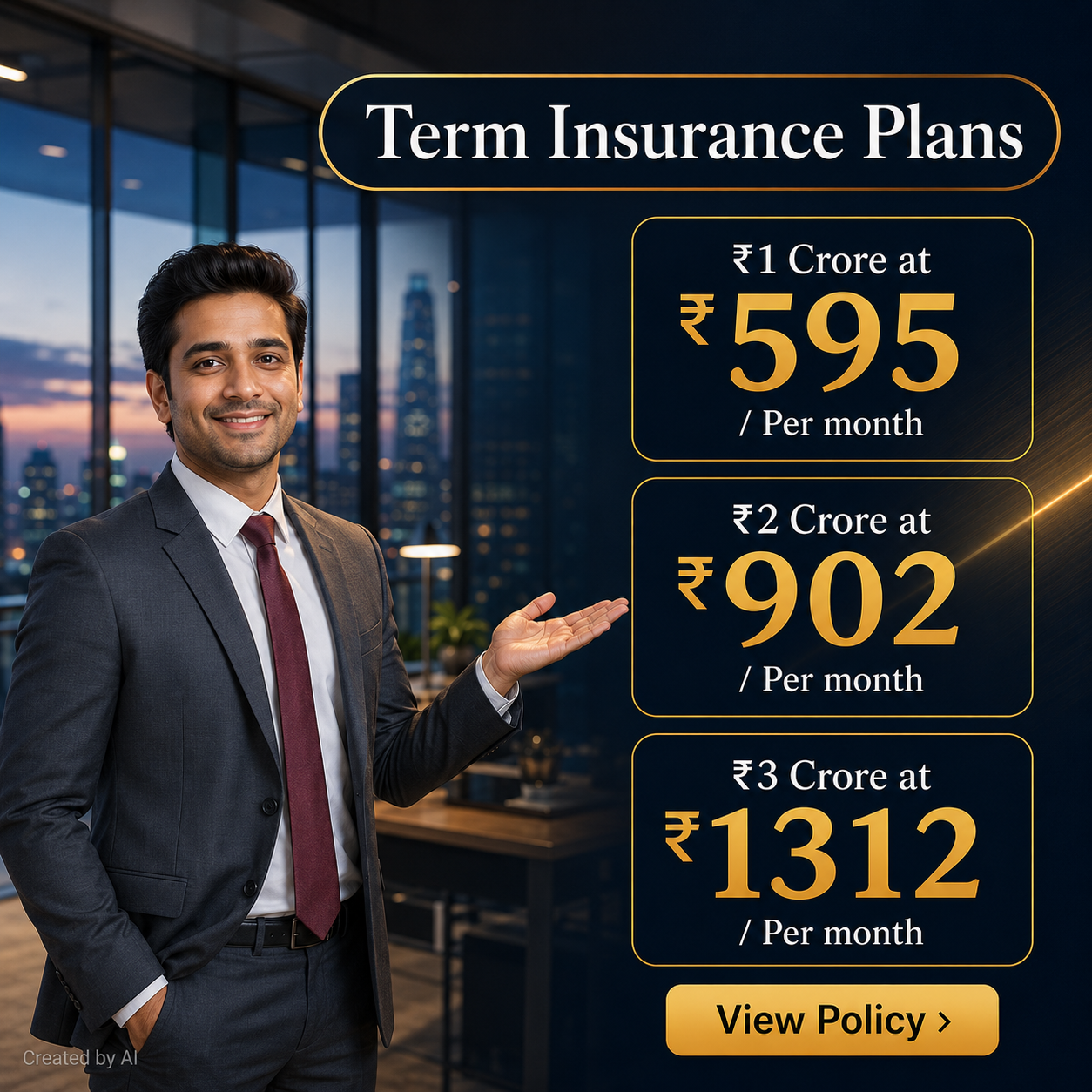 Best Term Insurance  Facebook ad