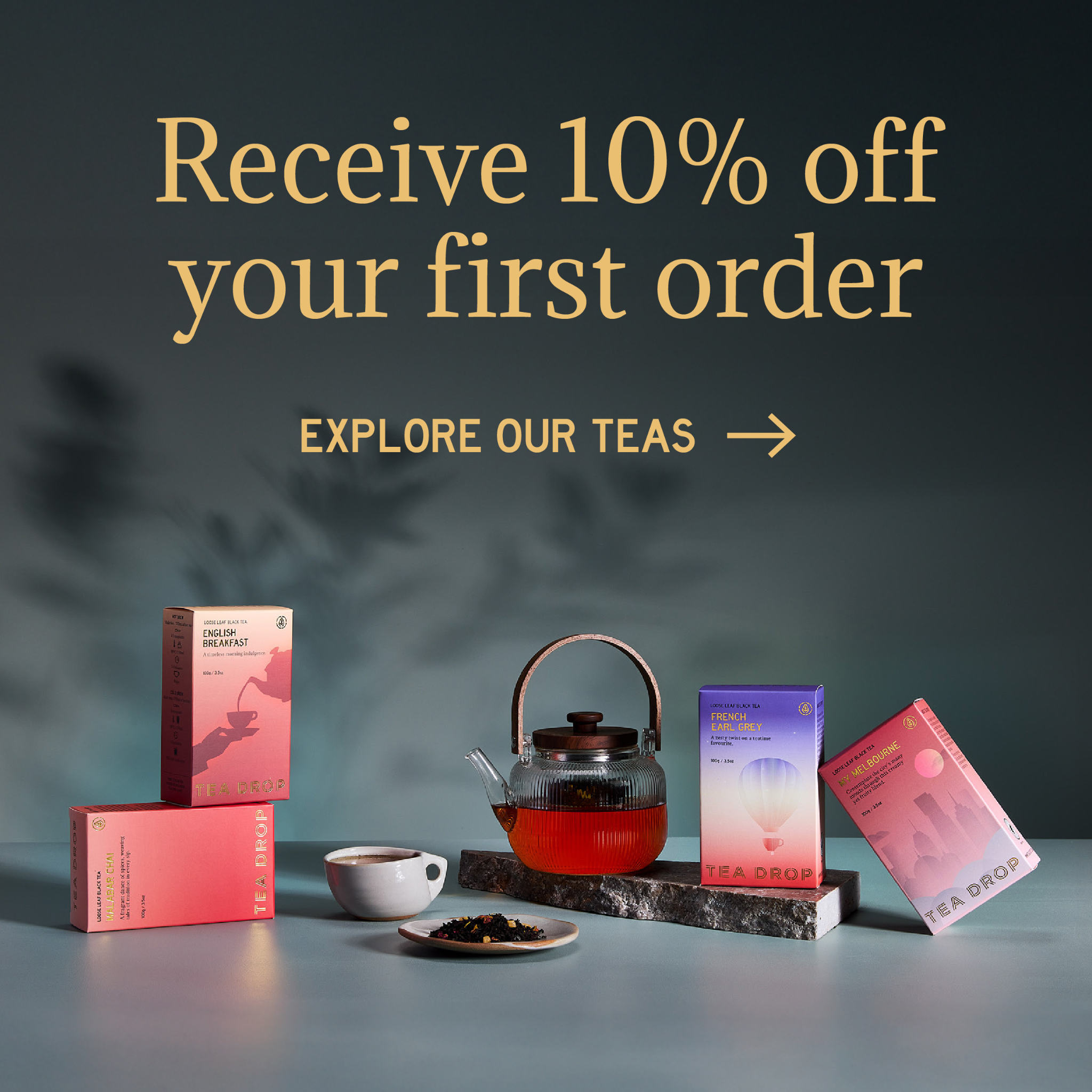 Tea Drop Facebook ad