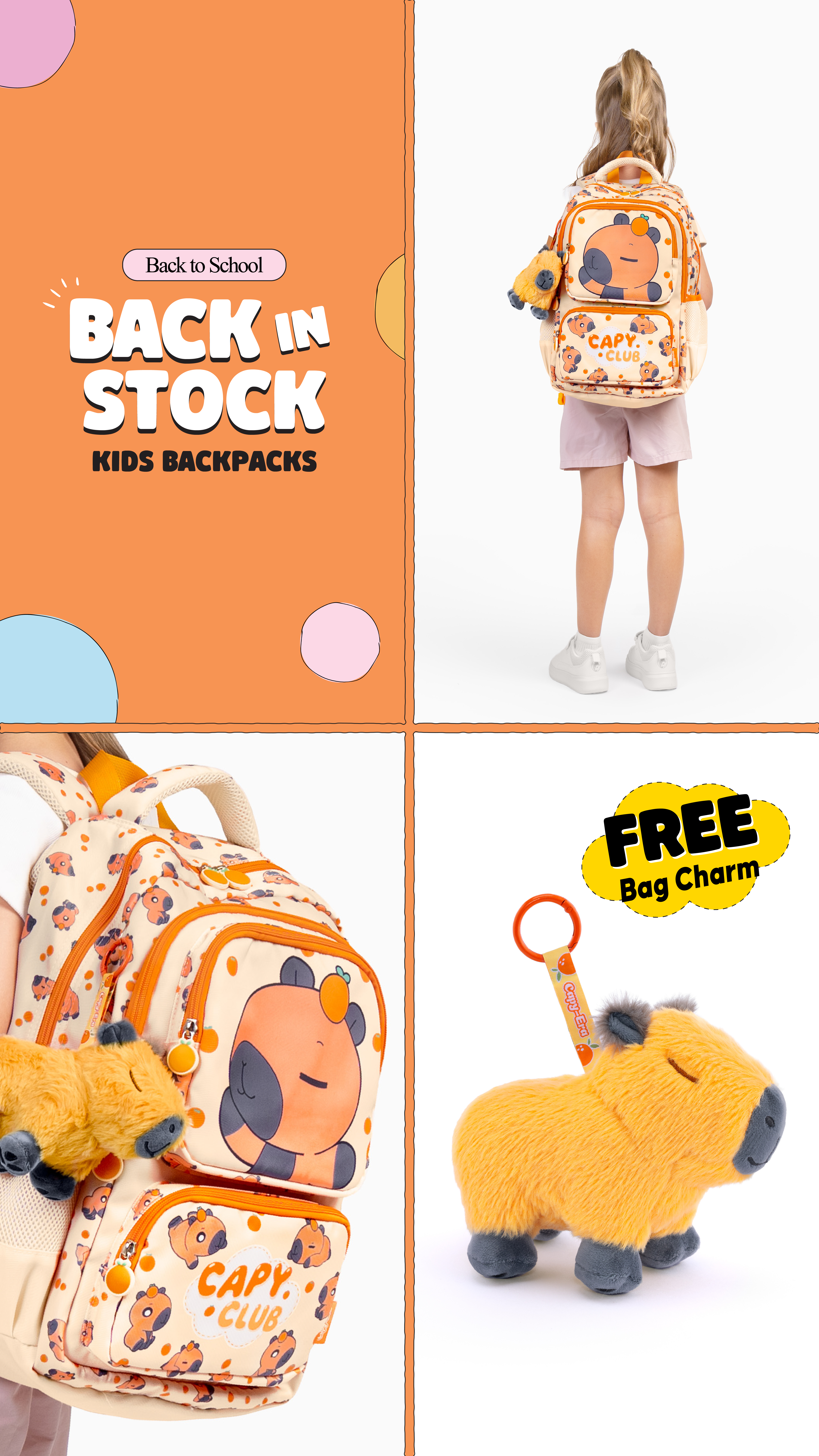 CAPY ERA Facebook ad: FREE Bag Charm