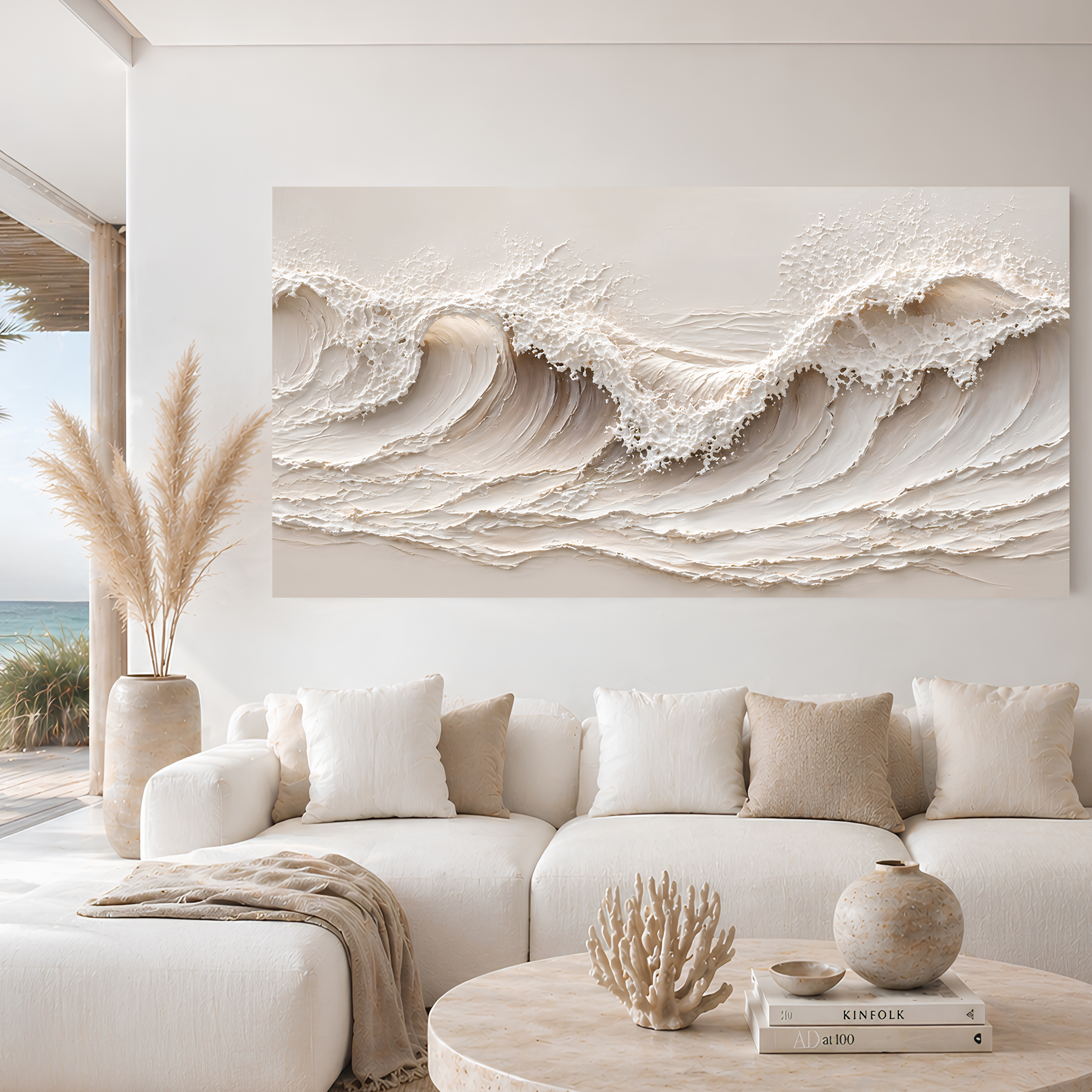 Tailored Canvases - Personalized Art Facebook ad: Coastal Wave | Made in the USA | Ships Fast