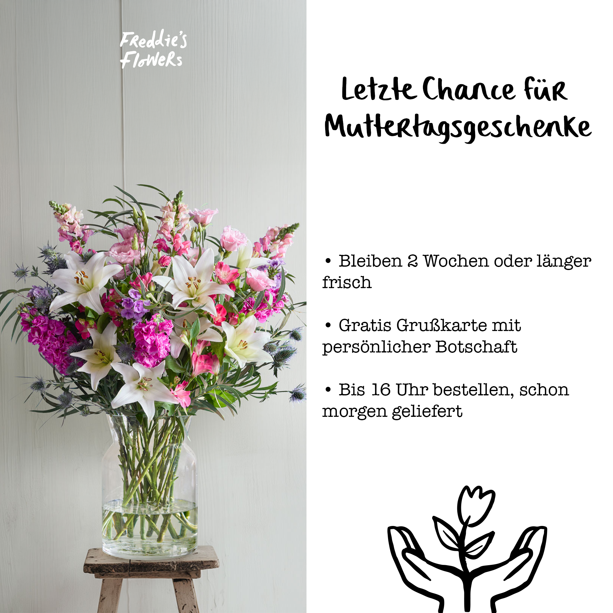 Freddie's Flowers Facebook ad
