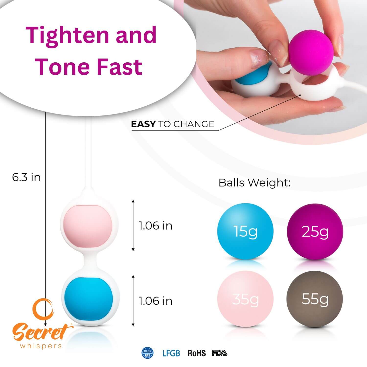 Secret Whispers Pelvic Floor Strengthener For Women Facebook ad: Want better control of your bladder and bowel…