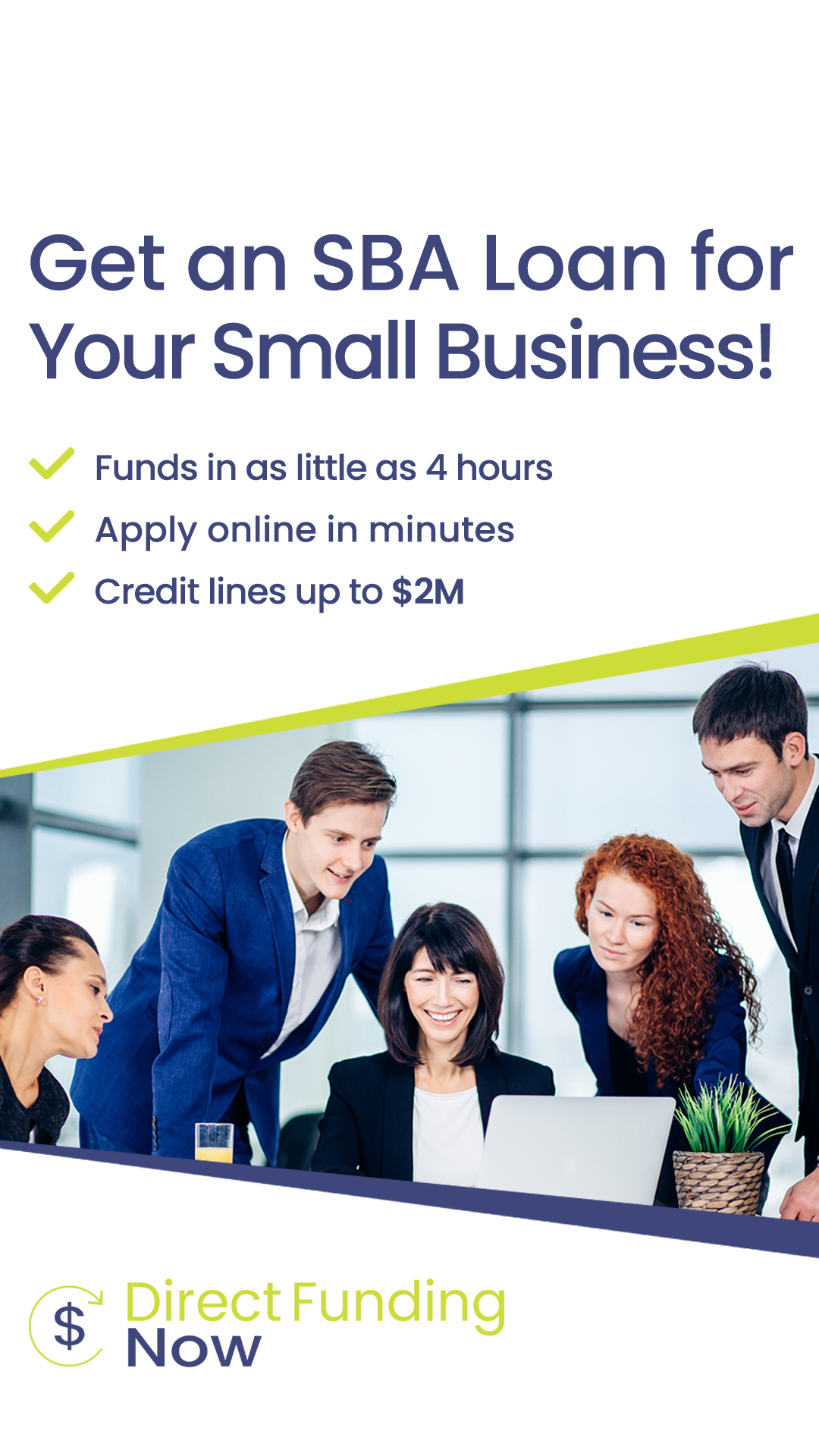 Direct Funding Now Facebook ad