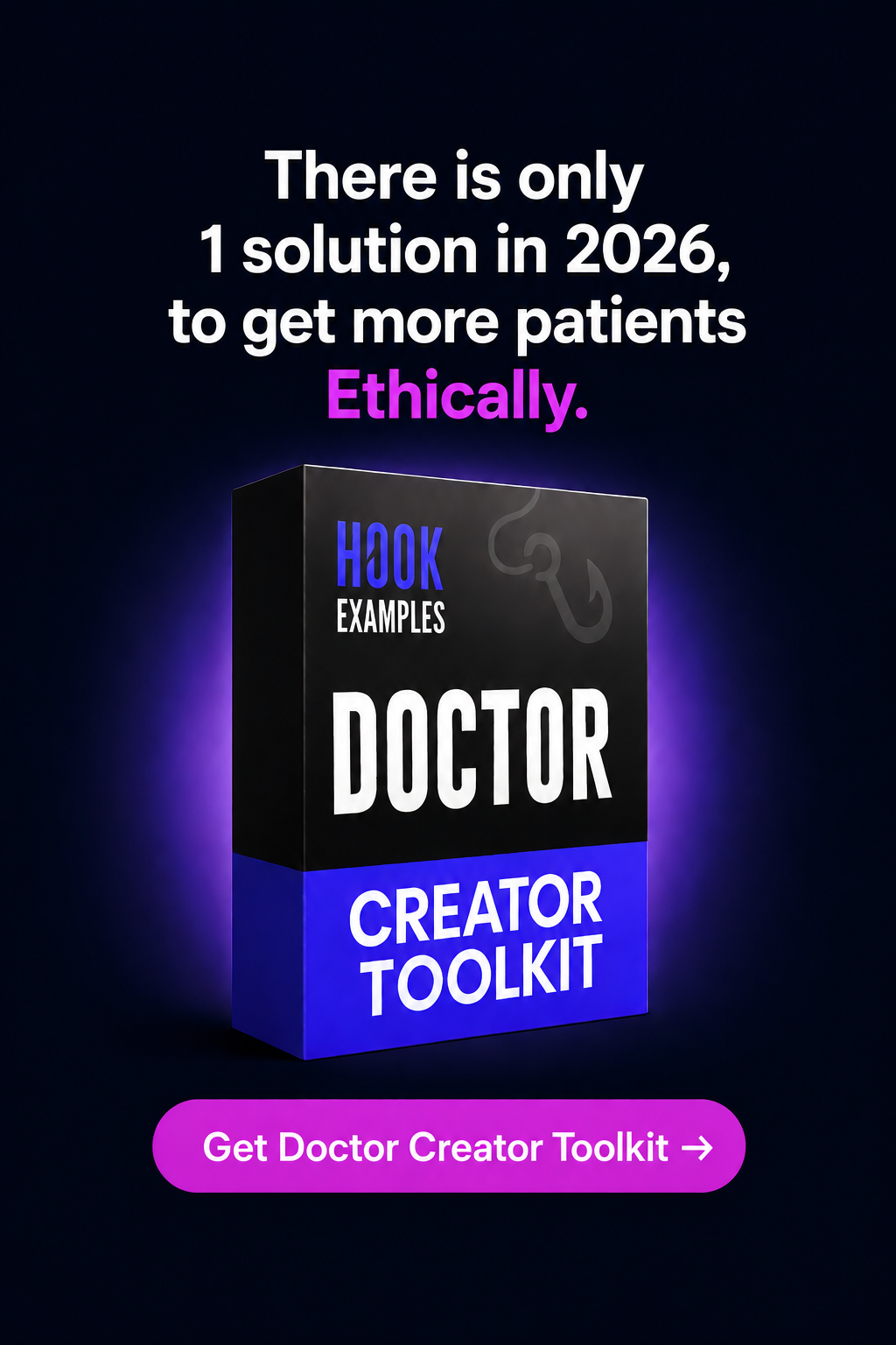 Hook Examples Facebook ad: Get Patients from Reels