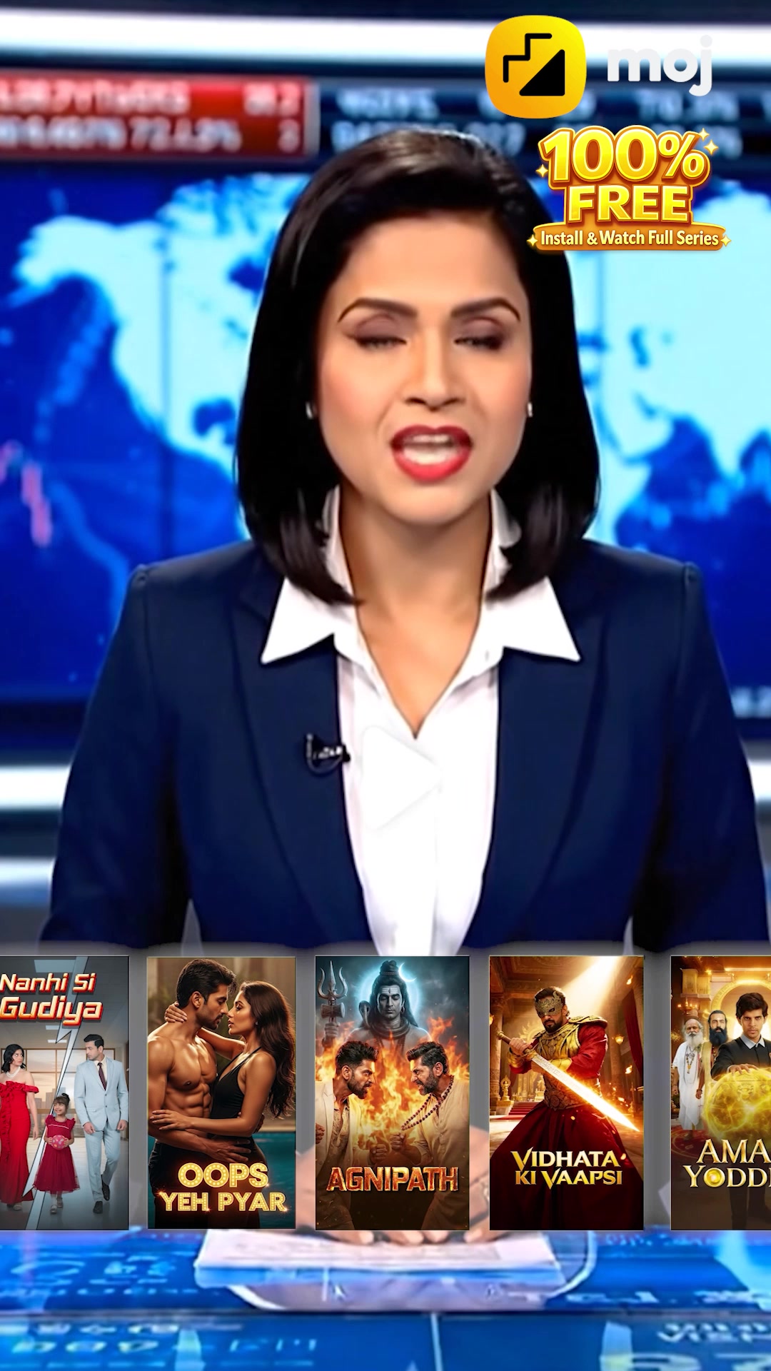 Moj Episodic Facebook ad: Trending reels