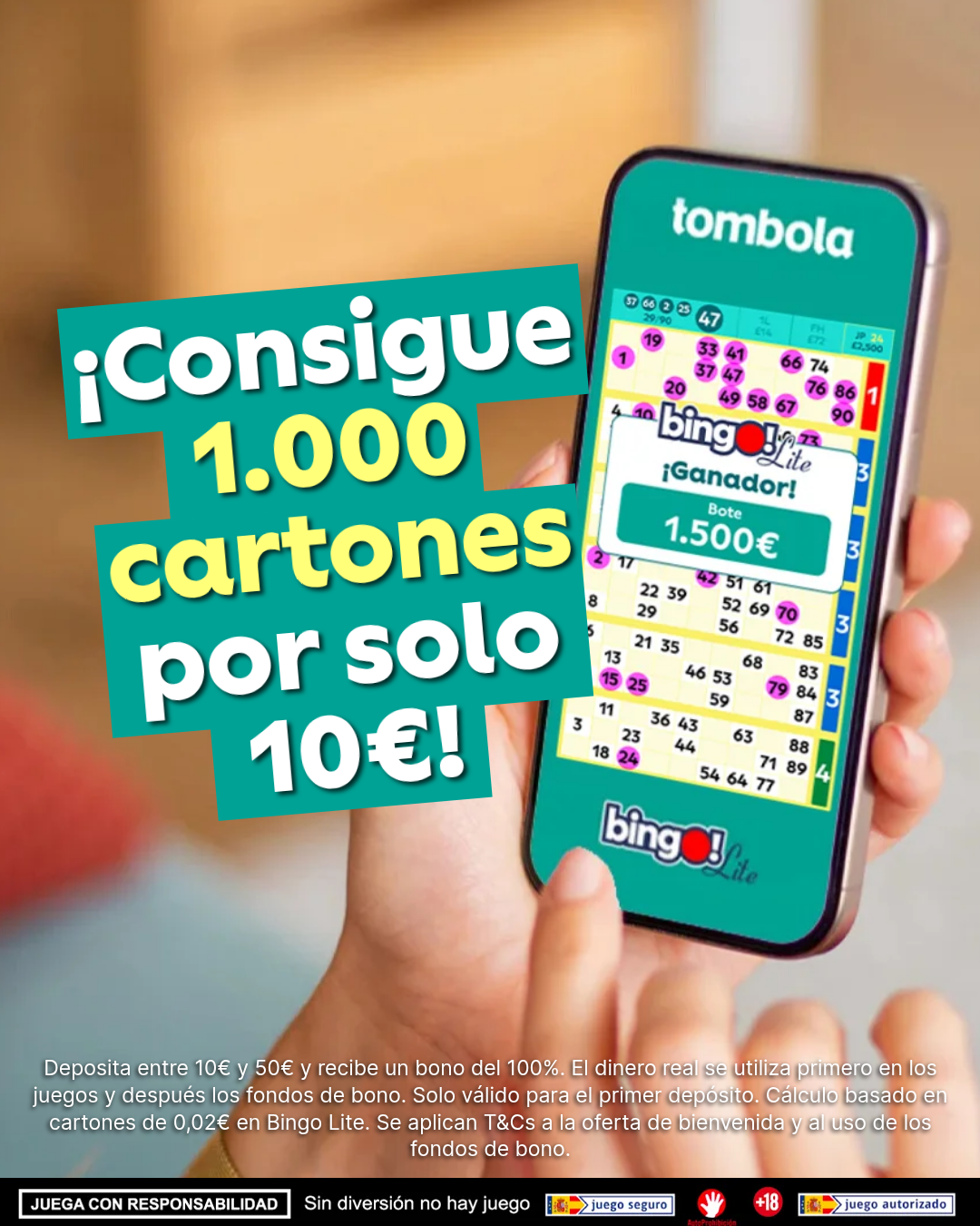tombola España Facebook ad from Jun 18, 2026