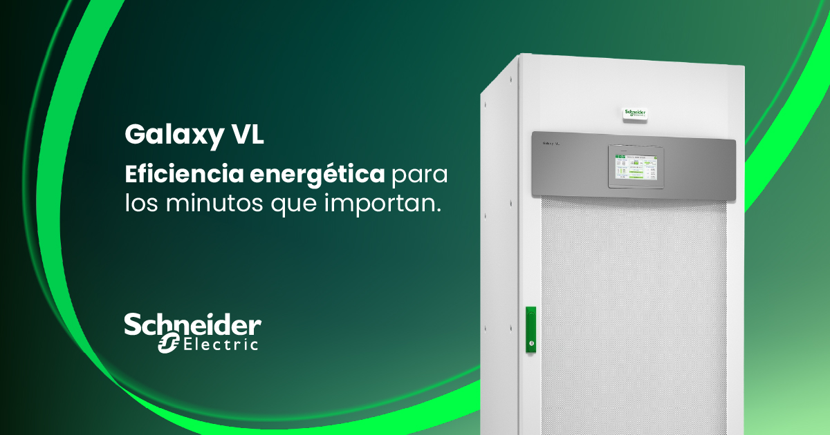 Schneider Electric Facebook ad: Galaxy VL para crecer