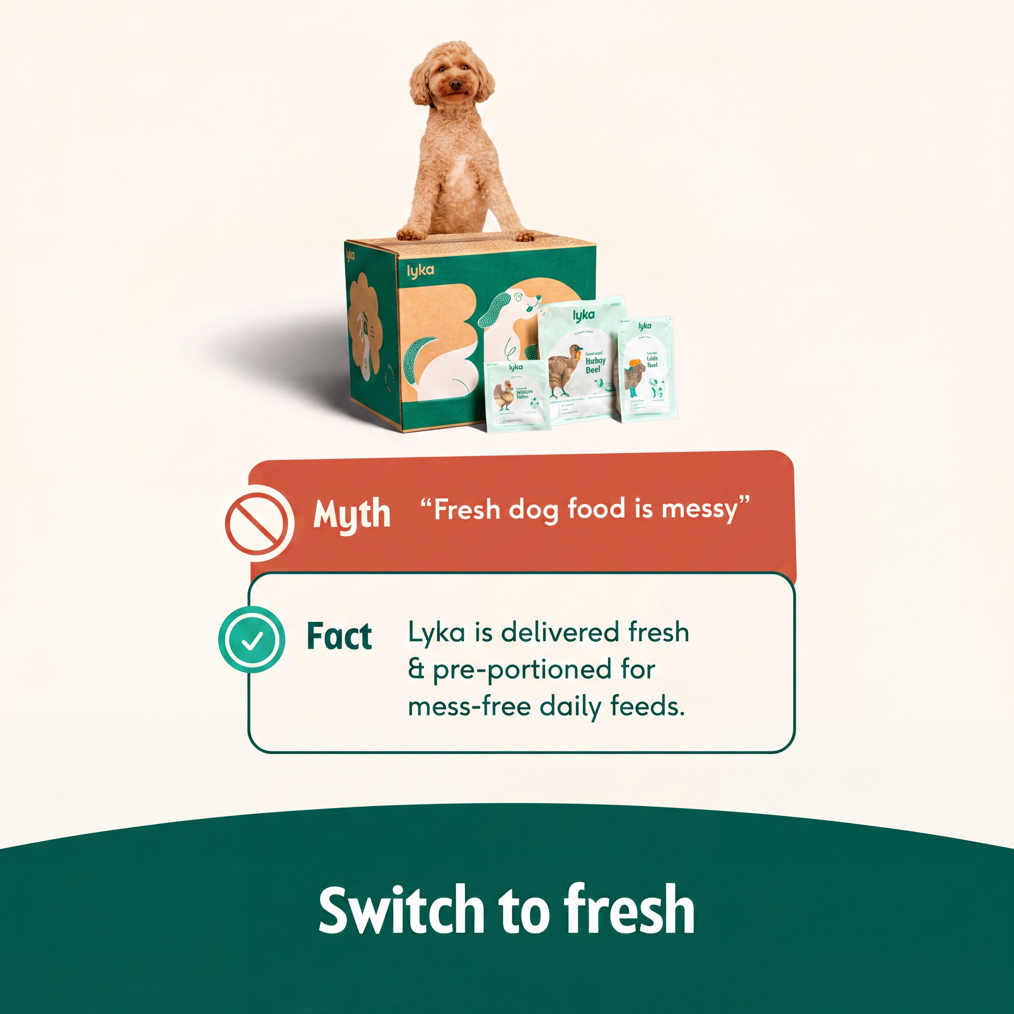 Lyka Pet Food Facebook ad