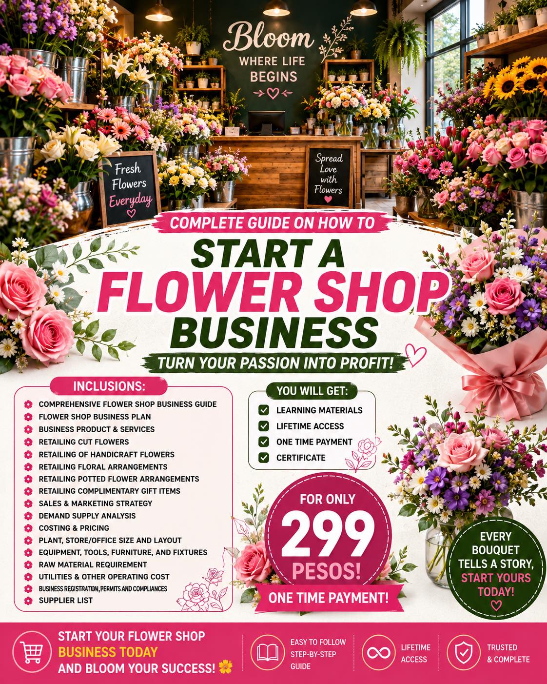 Inspire Flower Shop PH Facebook ad