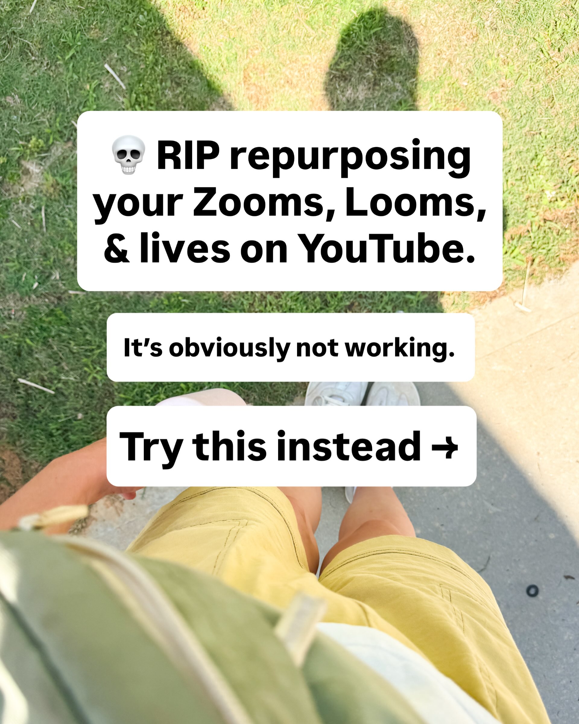 Stephanie Kase Facebook ad: This might sound like a smart repurposing move…