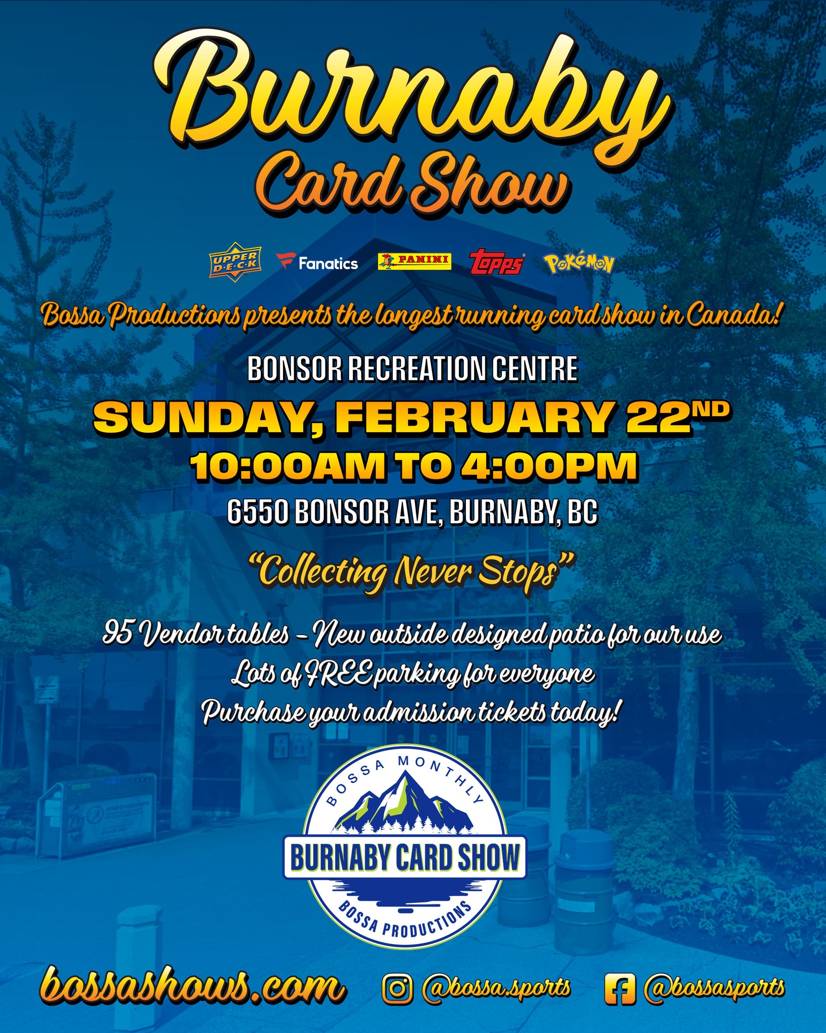 Bossa Productions Sports Collector Shows Facebook ad: Western Canada Sports Collectors Convention | Bossa…