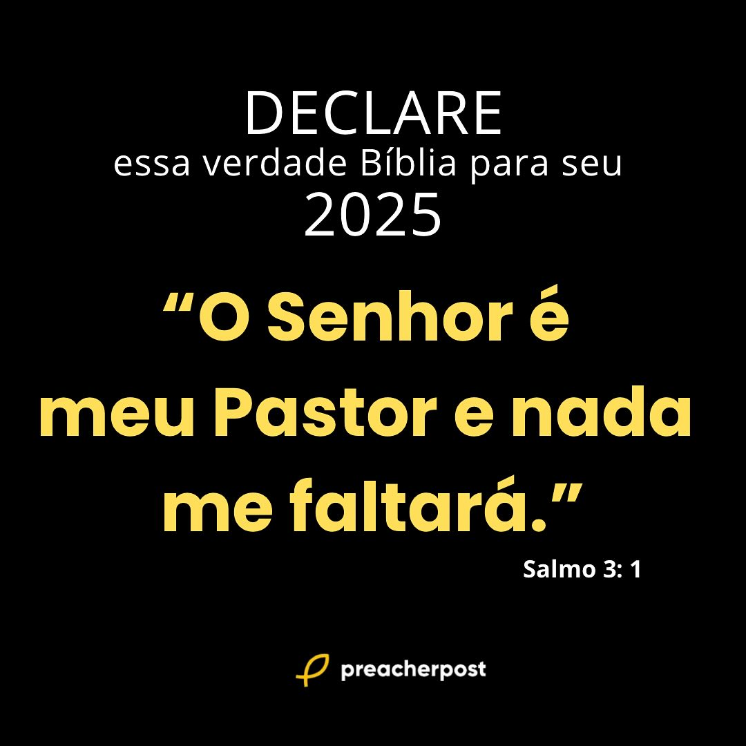 Preacherpost Facebook ad: Desejamos um 2025 cheio da Presença de Deus…