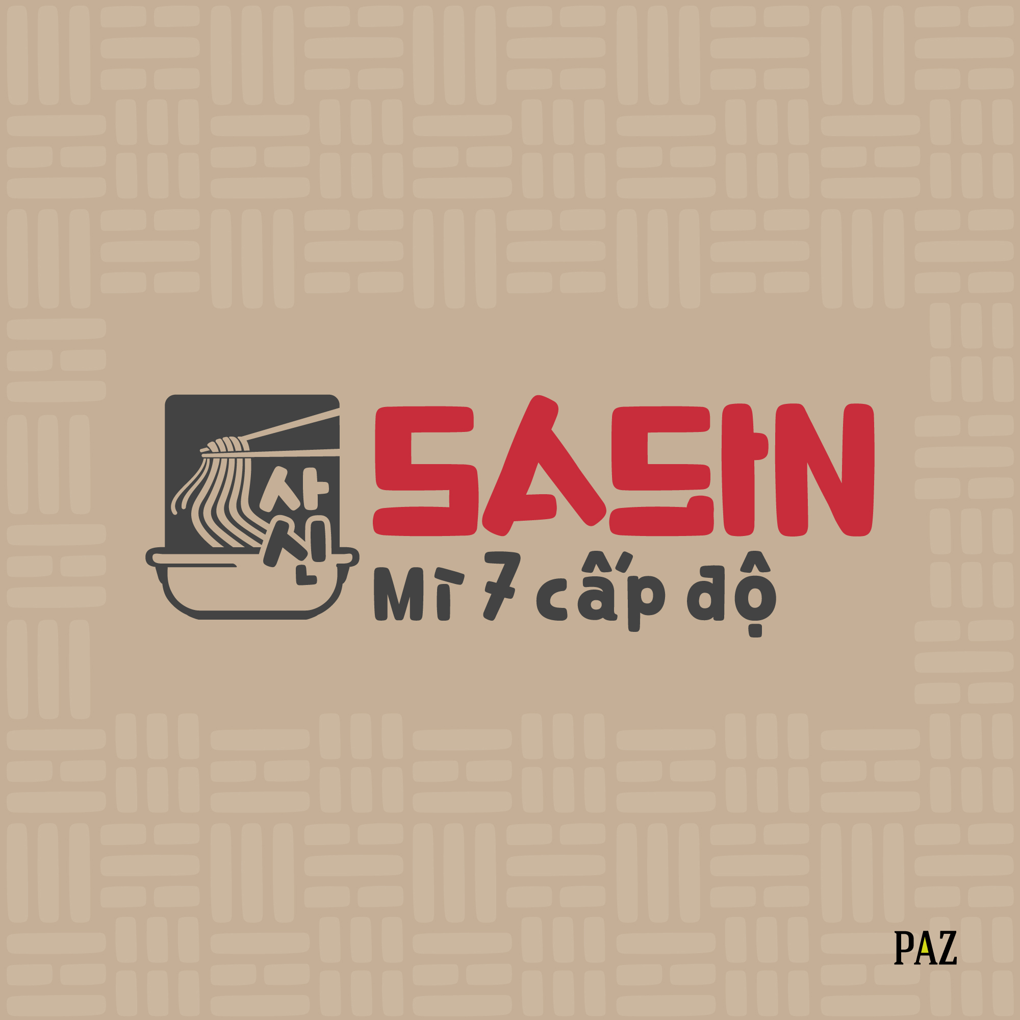 Paz Brand & Digital Creative Design Facebook ad: Thiết kế bộ nhận diện Mì Cay Sasin