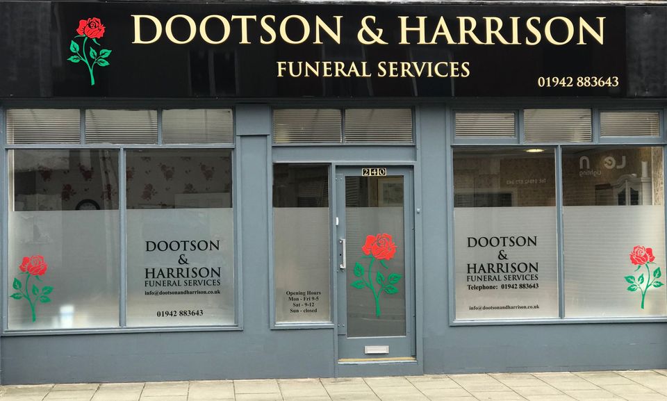 Dootson and Harrison Funeral Services, Tyldesley Facebook ad: HOME | Dootson and Harrison