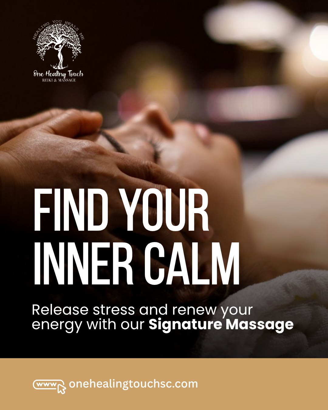 One Healing Touch Reiki & Massage for Women Facebook ad from Jan 8, 2026