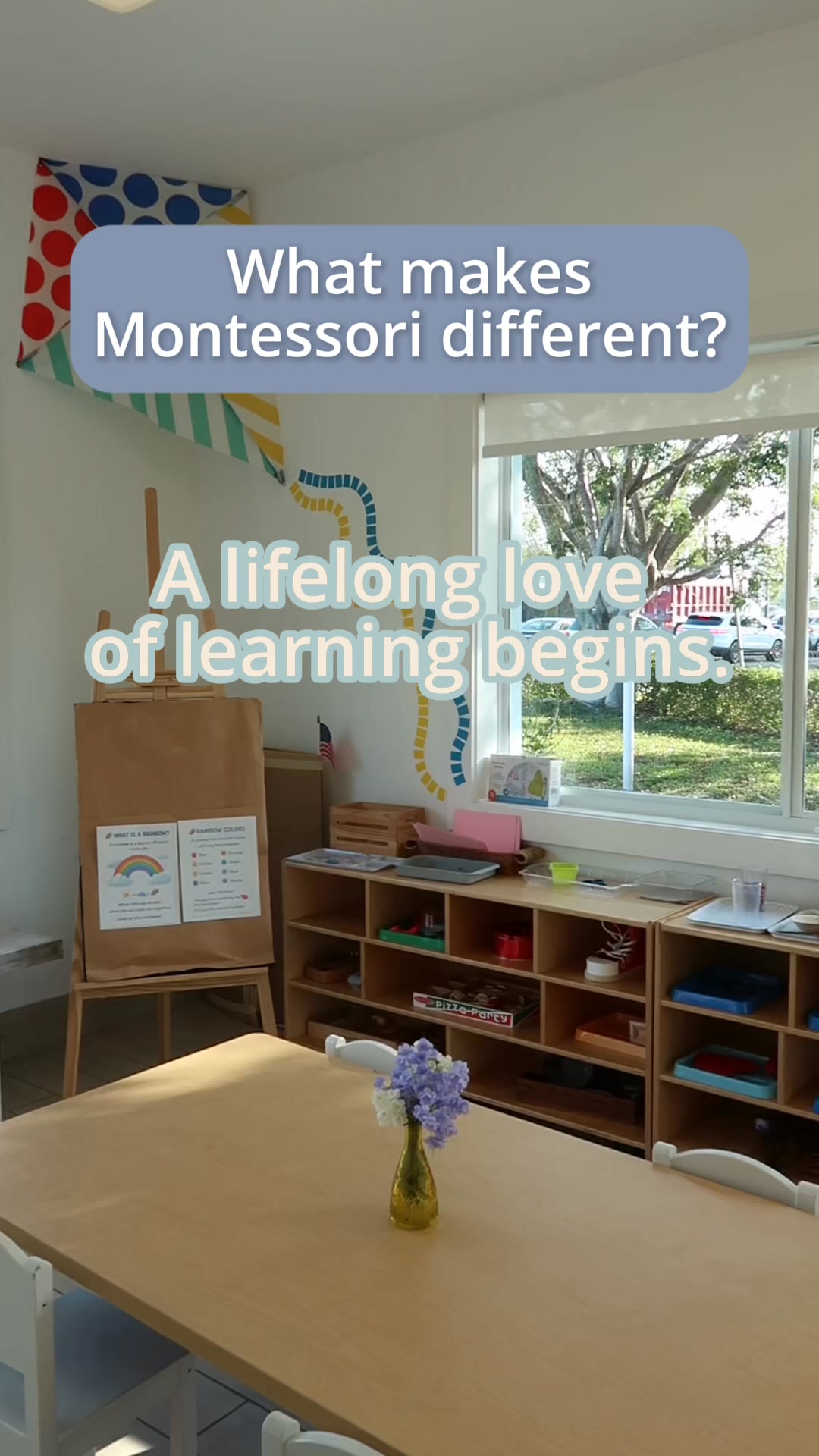International Montessori Academy Facebook ad: Every child learns at their own pace