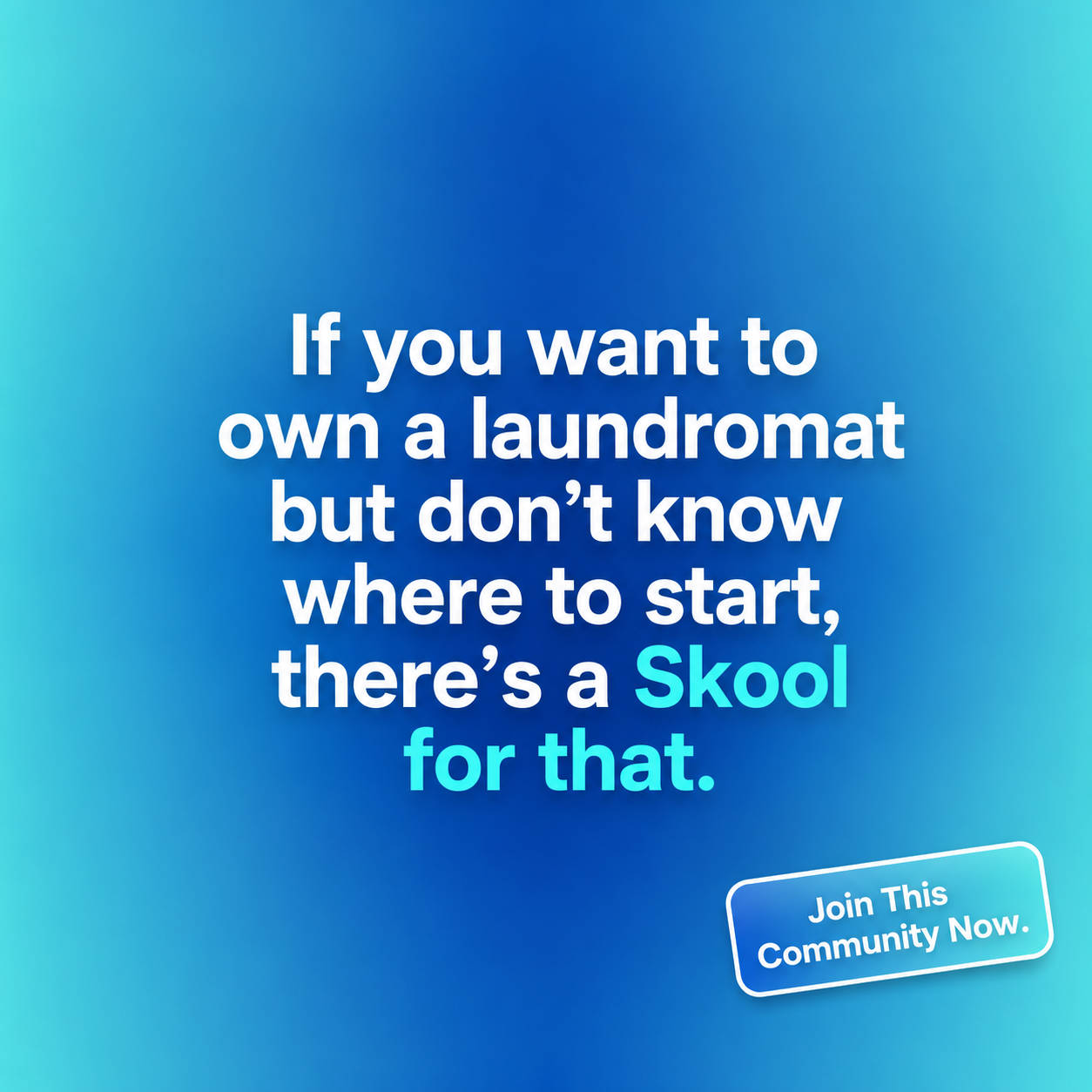 Skool Facebook ad